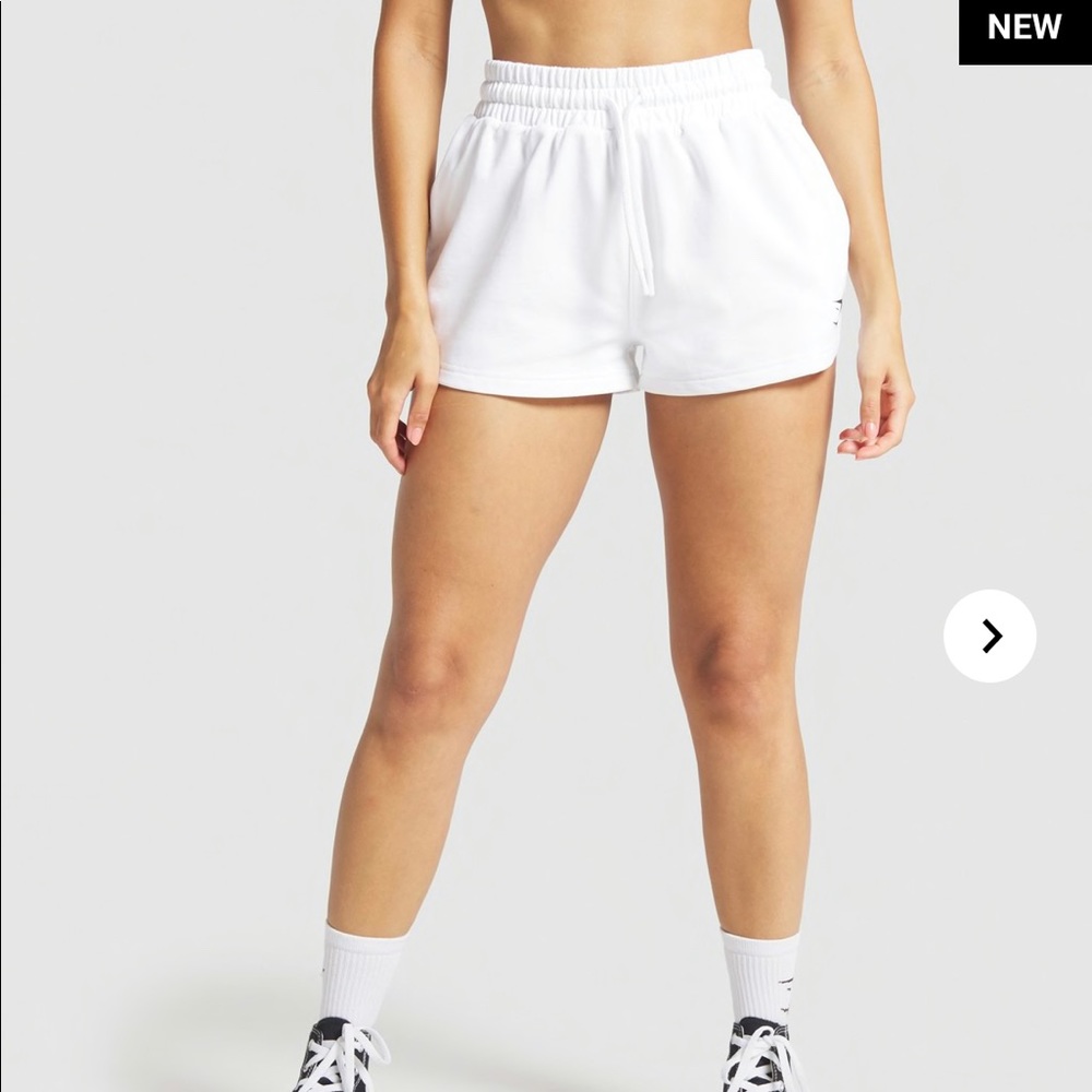 NWT Gymshark Throw On Shorts - White
